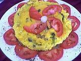 Omelette aux épinards