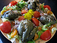 Recette Assiette de salade d'artichauts en vinaigrette