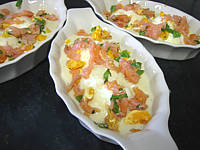 Image : recette Oeufs durs au saumon fumé