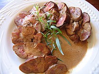 Image : Assiette de rognons de veau au Porto