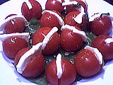 Recette Tomates-cerises à la mozzarella
