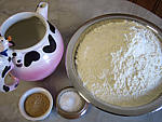 Ingrédients pour la recette : Pain blanc en direct