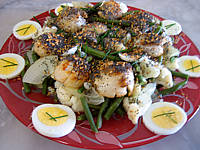Image : recette Salade de noix de saint-Jacques