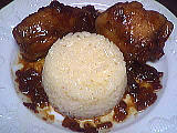 gingembre : Assiette de poulet au gingembre et soja