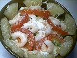 noix de coco : Salade d'ananas et crevettes