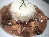 saumon : Assiette de saumon aux raisins