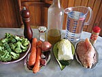 Ingrédients pour la recette : Soupe aux coeurs d'amour