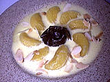 Image : Assiette de sabayon mandarines au floc de Gascogne