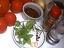 Ingrédients pour la recette : Ketchup au basilic