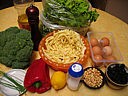 Ingrédients pour la recette : Salade de pâtes aux brocolis