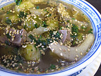vin de riz chinois : Assiette de soupe de magret façon chinoise