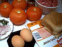 Ingrédients pour la recette : Tomates farcies au jambon
