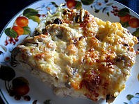 farine : Restes de pain brioché aux morilles