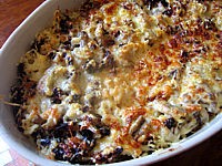 Recette Restes de pain brioché aux morilles