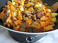 cèpe : Pommes de terre et patates douces aux cèpes