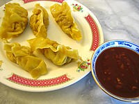 Image : Assiette de raviolis chinois