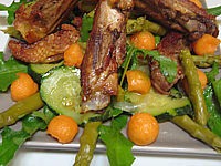 Image : recette Poulet aux asperges en salade