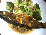 Poissons : Assiette de truite au citron