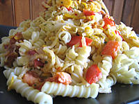 Recette Assiette de sauté de chou-rave au maccheroni