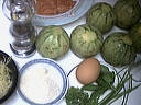 Ingrédients pour la recette : Farcis de courgettes