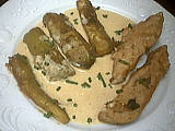 marjolaine : Assiette de dinde sautée aux aubergines