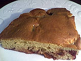 Image : Part de gâteau aux prunes