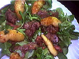 Salade de foies de volaille