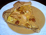 Tarte aux pommes et raisins secs