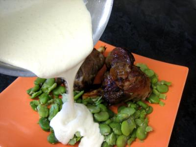 Souris d'agneau aux fèves et au parmesan - 10.3