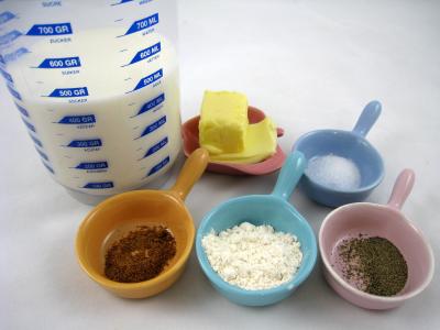 Ingrédients pour la recette : Sauce béchamel