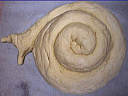 Mise en forme du pain escargot