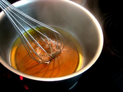 Chapon aux pommes et légumes avec sauce au champagne et armagnac - 16.1