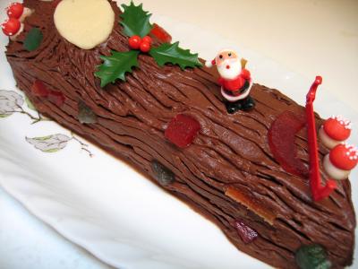 Image : recette Bûche de Noël au chocolat