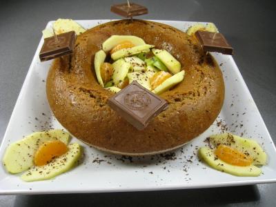 farine type 65 : Gâteau couronne aux épices et au miel
