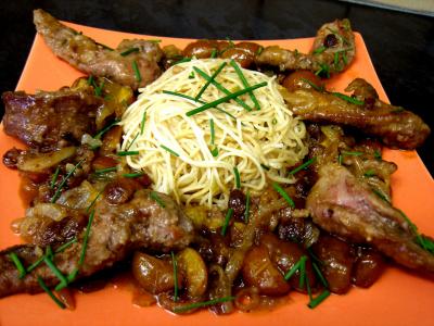 Aiguillettes de canard aux mirabelles - 13.2