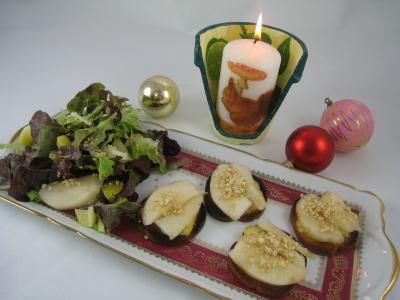 Canapés au bleu de Bavière et aux poires - 8.1