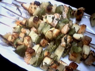 Recette Brochettes de saumon à l'ananas