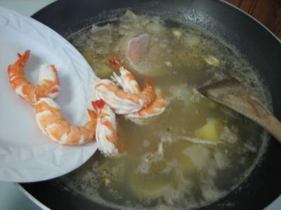 Recette Cotriade de thon et gambas au champagne