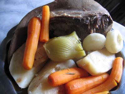 Langue de boeuf en pot au feu pour diabétiques