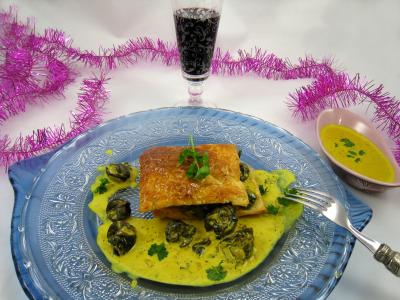 Recette Feuilleté d'escargots aux épices
