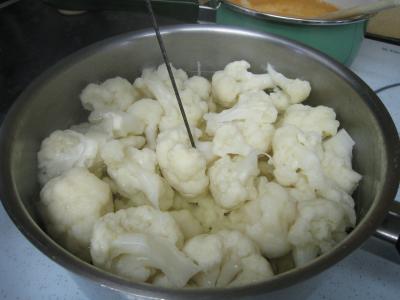 Flans de chou-fleur et sa sauce crémée - 8.1