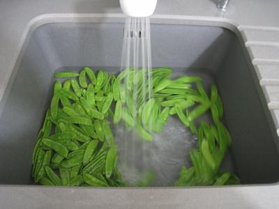 Aiguillettes à l'Amaretto et aux pois gourmands - 1.1