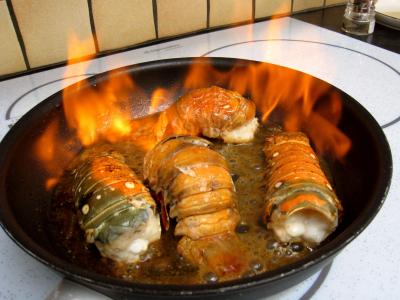 Recette Asperges et queues de langoustes au whisky