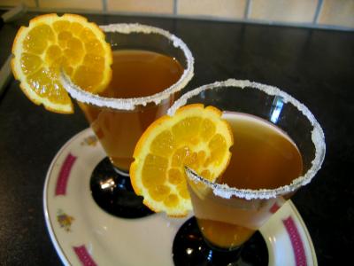 sucre brun : Verres de cocktail au gingembre au parfum de chine