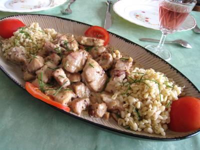 Recette Plar de ris de veau au bourbon et amandes