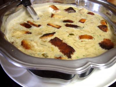 Image : recette Soupe à l'oignon et aillette à la crème
