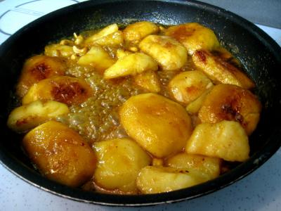 Recette Pommes et poires caramélisées