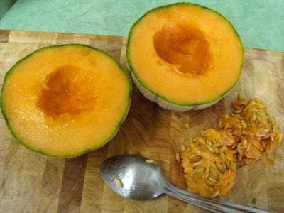 Recette Amuse-bouche au melon et charcuterie