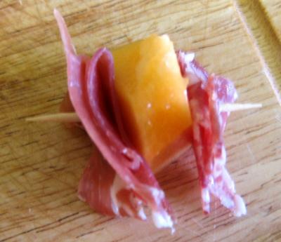 Amuse-bouche au melon et charcuterie - 2.3