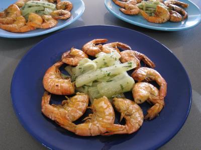 Crevettes à l'anis et sauce à l'orange - 10.2